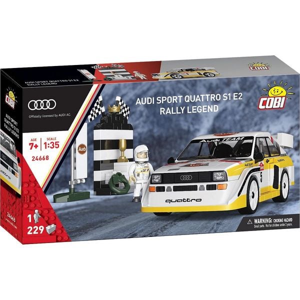 COBI 24668 - Audi Sport Quattro S1 E2 Rally Legend (1985), Bausatz 1:35, 229+1 Klemmbausteine