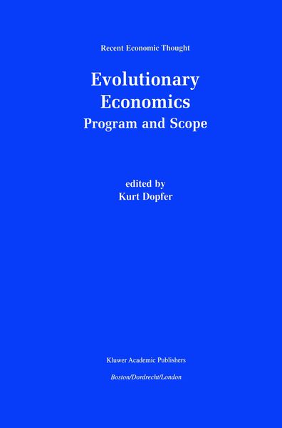 Produktbild: Evolutionary Economics: Program and Scope