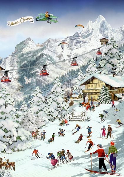 Produktbild: Puzzle &ndash; Auf der Skipiste