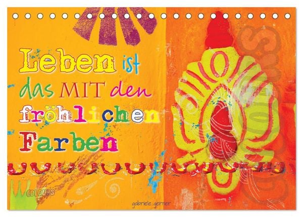 Produktbild: Leben ist das mit den fr&ouml;hlichen Farben (Tischkalender 2026 DIN A5 quer), CALVENDO Monatskalender