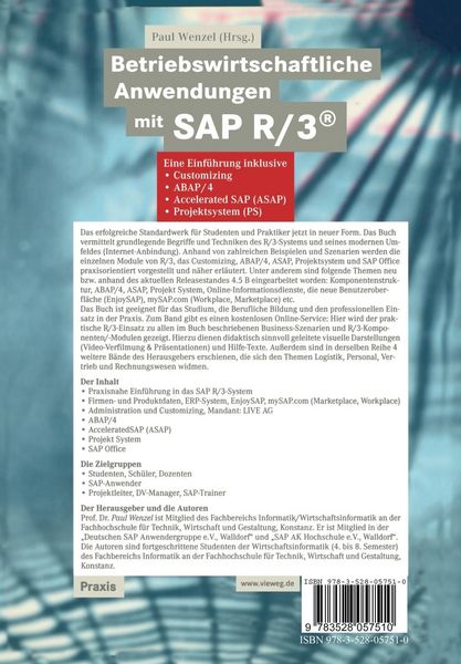 Produktbild: Betriebswirtschaftliche Anwendungen mit SAP R/3&reg;