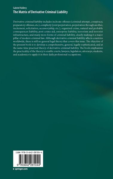 Produktbild: The Matrix of Derivative Criminal Liability