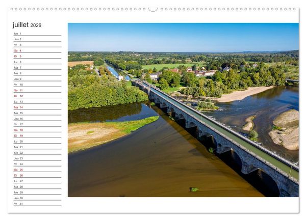 Produktbild: Les couleurs de l'Allier - Un affluent la Loire (Calendrier mural 2026 DIN A2 vertical) calendrier de bureau