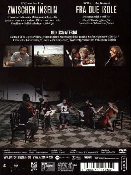 Produktbild: Pippo Pollina - Zwischen Inseln DVD [SE] [2 DVDs]
