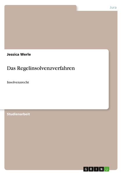 Produktbild: Das Regelinsolvenzverfahren