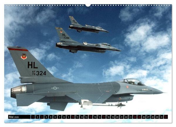Produktbild: Kriegstechnik. Kampfjet-Impressionen (hochwertiger Premium Wandkalender 2026 DIN A2 quer), Kunstdruck in Hochglanz