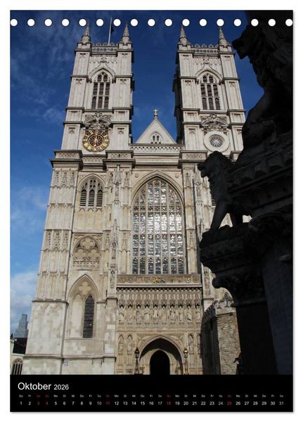 Produktbild: London - Impressionen (Tischkalender 2026 DIN A5 hoch), CALVENDO Monatskalender