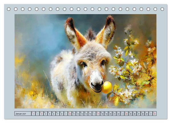Produktbild: Zwergesel. Kleine Langohren mit gro&szlig;em Charme (Tischkalender 2027 DIN A5 quer), CALVENDO Monatskalender