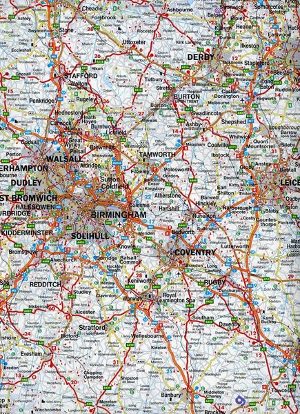 England Wales 1 : 400 000. Autokarte
