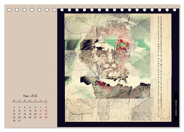 Produktbild: Beethoven - Pastorale im Aufbruch (Tischkalender 2026 DIN A5 quer), CALVENDO Monatskalender