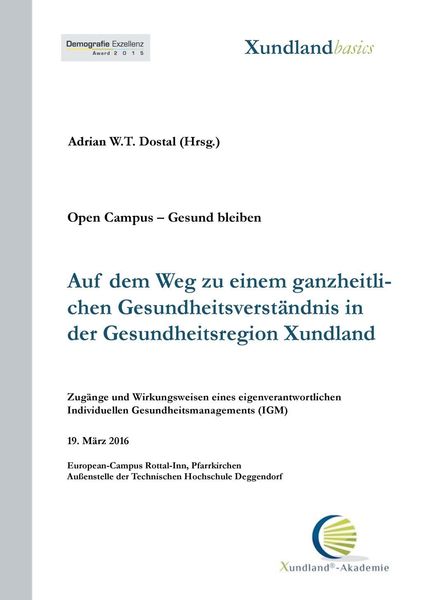 Produktbild: Auf dem Weg zu einem ganzheitlichen Gesundheitsverst&auml;ndnis in der Gesundheitsregion Xundland