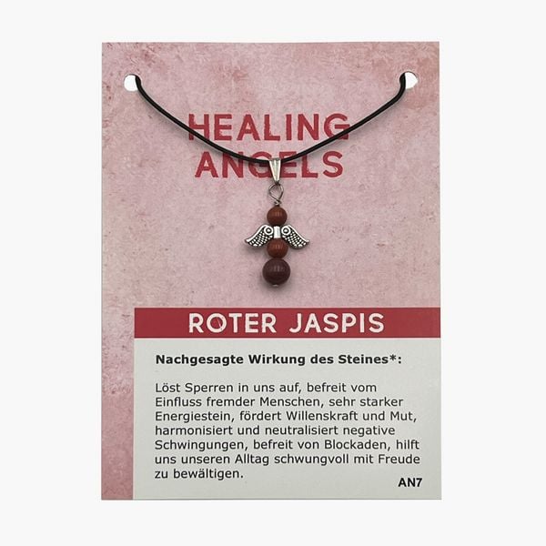Produktbild: Jaspis rot Minicard Healing Angels