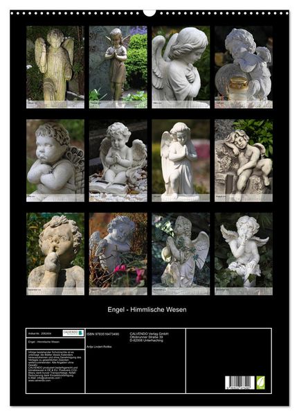 Produktbild: Engel - Himmlische Wesen (Wandkalender 2026 DIN A2 hoch), CALVENDO Monatskalender