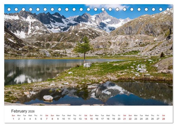 Produktbild: Alpine lakes on the Dolomites (Desk Calendar 2026 DIN A5 landscape), CALVENDO 12 Month DeskCalendar
