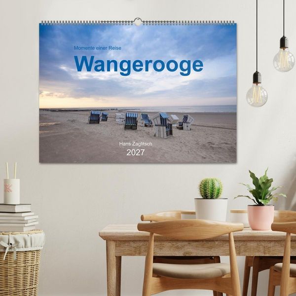 Produktbild: Wangerooge - Momente einer Reise (Wandkalender 2027 DIN A2 quer), CALVENDO Monatskalender