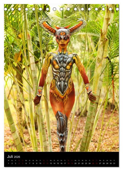 Produktbild: Equatorial Guinea Bodypainting Festival "Origins" (Tischkalender 2026 DIN A5 hoch), CALVENDO Monatskalender