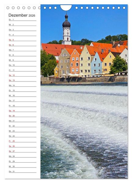 Produktbild: Auf dem Lechradweg - Zwischen Formarinsee und Landsberg am Lech (Wandkalender 2026 DIN A4 hoch), CALVENDO Monatskalender