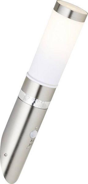 Produktbild: Brilliant Bole G46798/82 Au&szlig;enwandleuchte mit Bewegungsmelder Halogen E27 60W Edelstahl