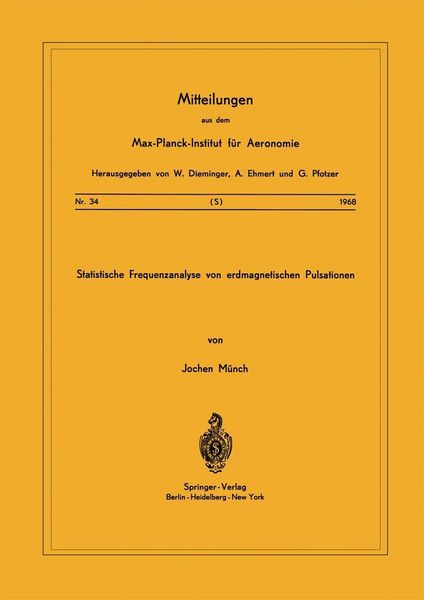 Produktbild: Statistische Frequenzanalyse von Erdmagnetischen Pulsationen