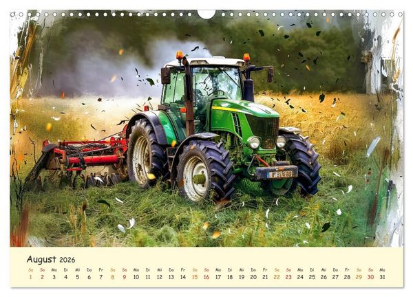 Produktbild: Traktoren - tolle Momente (Wandkalender 2026 DIN A3 quer), CALVENDO Monatskalender