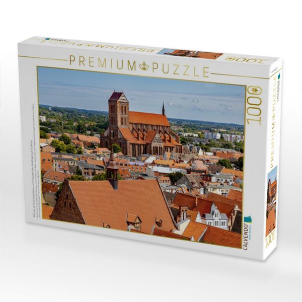 Produktbild: CALVENDO Puzzle Blick von der Aussichtsplattform von St. Georgen &uuml;ber die Altstadt nach St. Nikolai | 1000 Teile Lege-Gr&ouml;&szlig;e 64x48cm Foto-Puzzle f&uuml;r gl