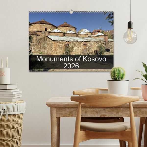 Produktbild: Monuments of Kosovo 2026 (Wall Calendar 2026 DIN A3 landscape), CALVENDO 12 Month Wall Calendar