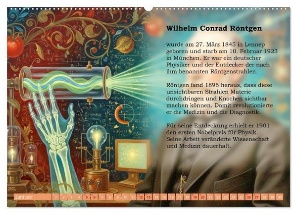 Produktbild: Pioniere der Elektrodynamik (Wandkalender 2027 DIN A2 quer), CALVENDO Monatskalender