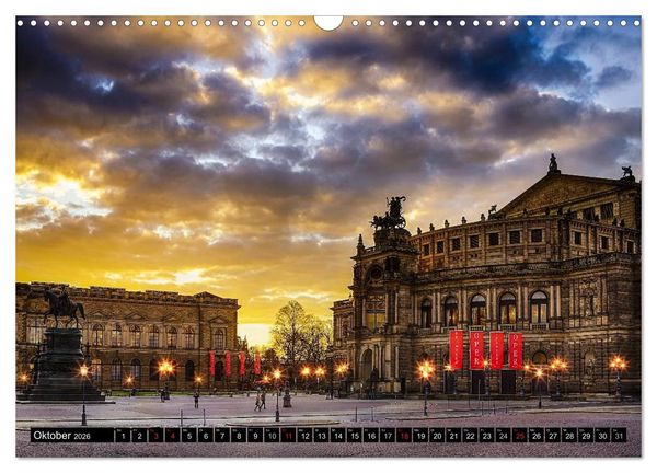 Produktbild: WUNDERVOLLES DRESDEN (Wandkalender 2026 DIN A3 quer), CALVENDO Monatskalender