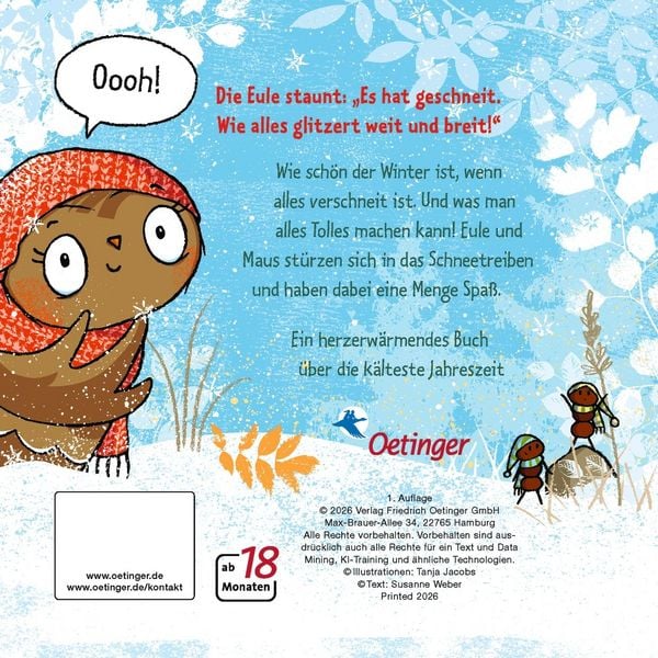 Produktbild: Die kleine Eule im Schnee