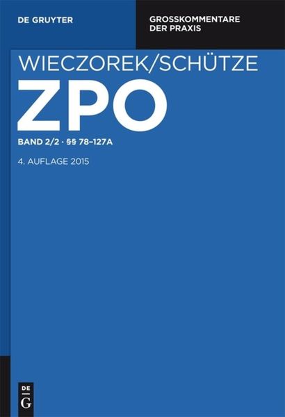 Produktbild: Zivilprozessordnung und Nebengesetze / &sect;&sect; 78-127a