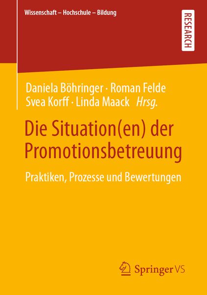 Produktbild: Die Situation(en) der Promotionsbetreuung