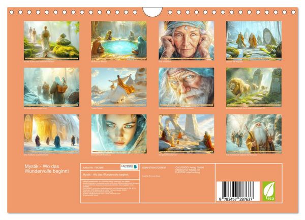Produktbild: Mystik - Wo das Wundervolle beginnt (Wandkalender 2026 DIN A4 quer), CALVENDO Monatskalender