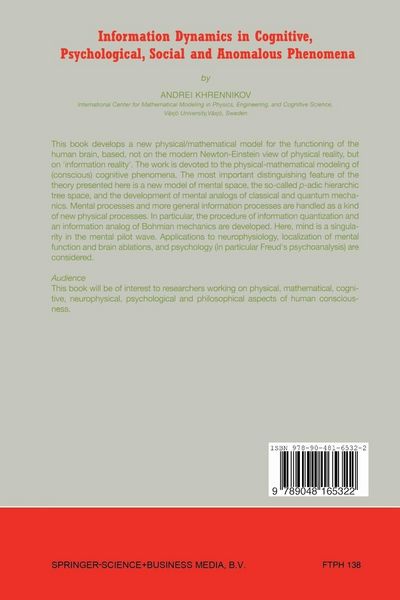 Produktbild: Information Dynamics in Cognitive, Psychological, Social, and Anomalous Phenomena