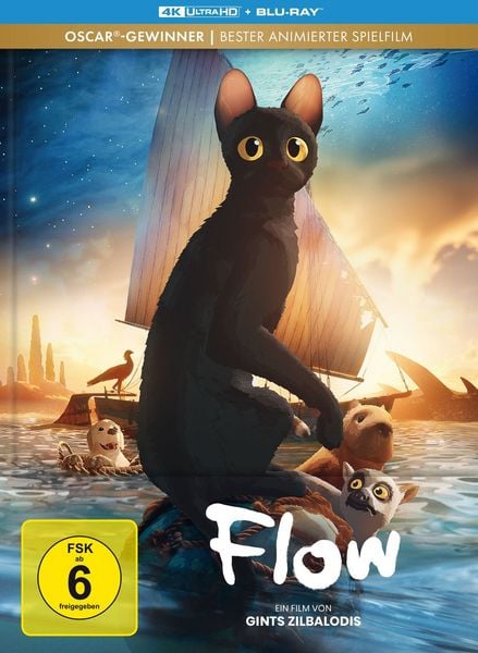Produktbild: Flow - Limitiertes Mediabook (4K Ultra HD + Blu-ray)