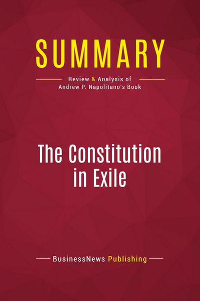 Produktbild: Summary: The Constitution in Exile