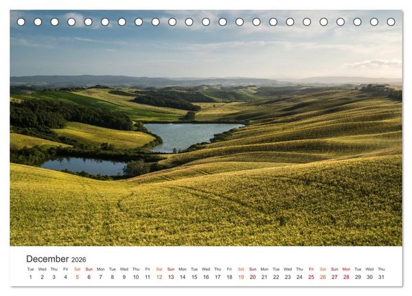 Produktbild: Tuscany A color palette (Desk Calendar 2026 DIN A5 landscape), CALVENDO 12 Month DeskCalendar