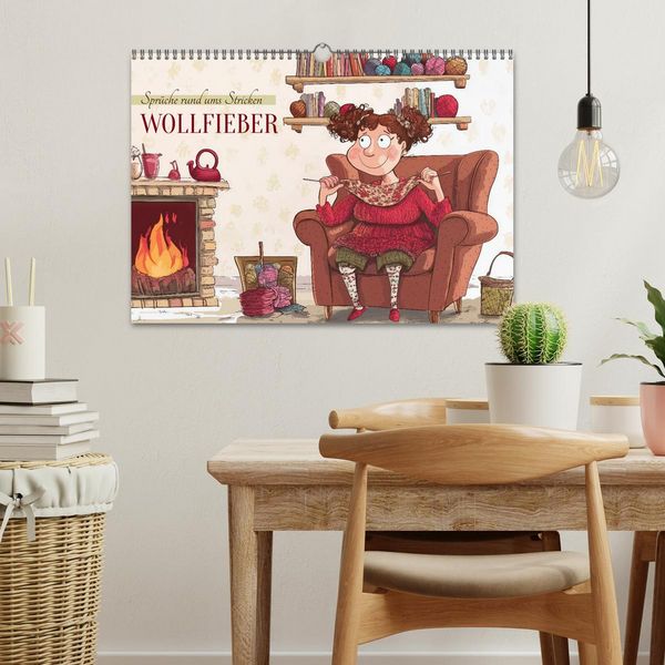 Produktbild: Wollfieber (Wandkalender 2026 DIN A3 quer), CALVENDO Monatskalender