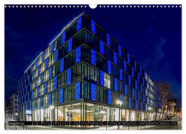 Produktbild: Stuttgart - Blue City Lights (Wandkalender 2026 DIN A3 quer), CALVENDO Monatskalender