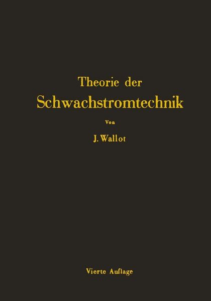 Produktbild: Einf&uuml;hrung in die Theorie der Schwachstromtechnik