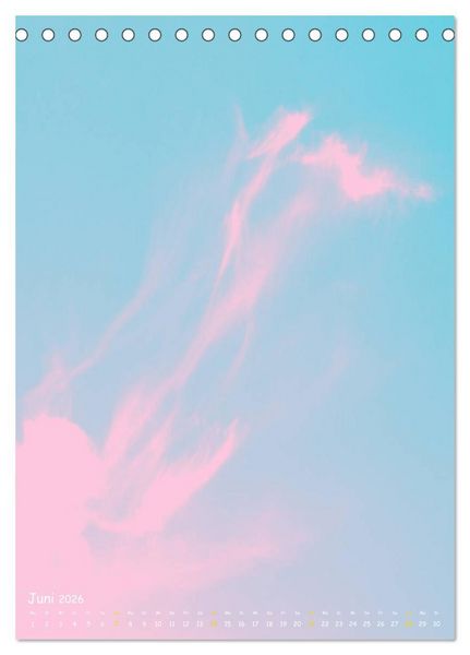 Produktbild: Aquarelle am Himmel (Tischkalender 2026 DIN A5 hoch), CALVENDO Monatskalender