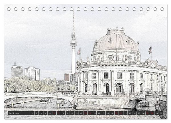 Produktbild: MAL-TOUR Deutschland (Tischkalender 2026 DIN A5 quer), CALVENDO Monatskalender