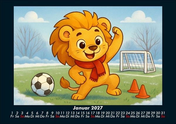Produktbild: Buschi und das Fu&szlig;balljahr 2027 Fotokalender DIN A5