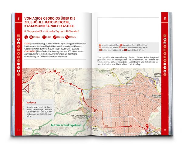 Produktbild: KOMPASS Wanderführer Kreta mit Weitwanderweg E4, 75 Touren mit Extra-Tourenkarte