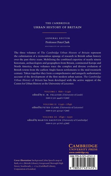 Produktbild: The Cambridge Urban History of Britain