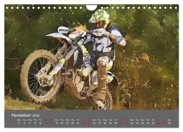 Produktbild: Enduro Racing (Wall Calendar 2026 DIN A4 landscape), CALVENDO 12 Month Wall Calendar