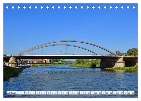 Produktbild: Die alte Stadt MINDEN (Tischkalender 2026 DIN A5 quer), CALVENDO Monatskalender