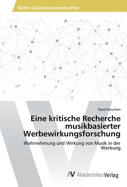 Produktbild: Eine kritische Recherche musikbasierter Werbewirkungsforschung