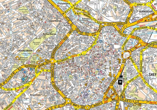 Produktbild: Sheffield A-Z Pocket Street Map