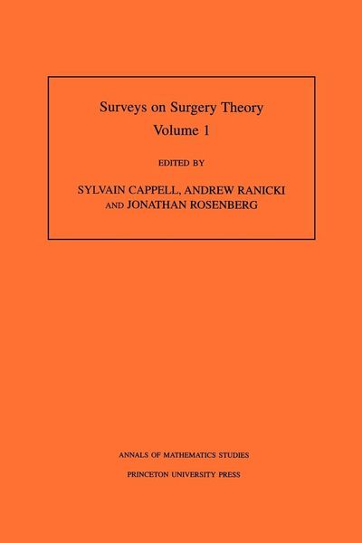 Produktbild: Surveys on Surgery Theory, Volume 1