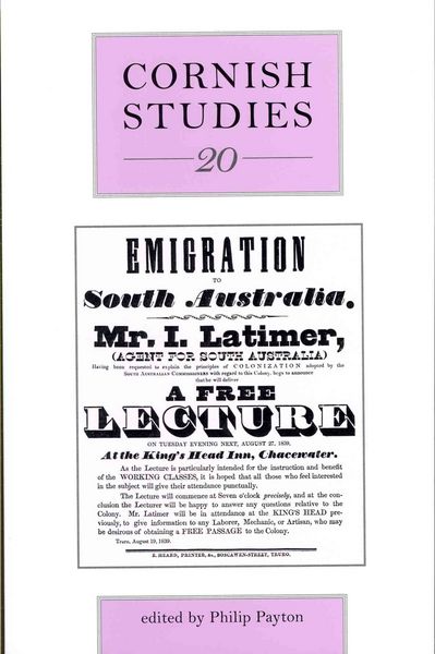 Produktbild: Cornish Studies Volume 20